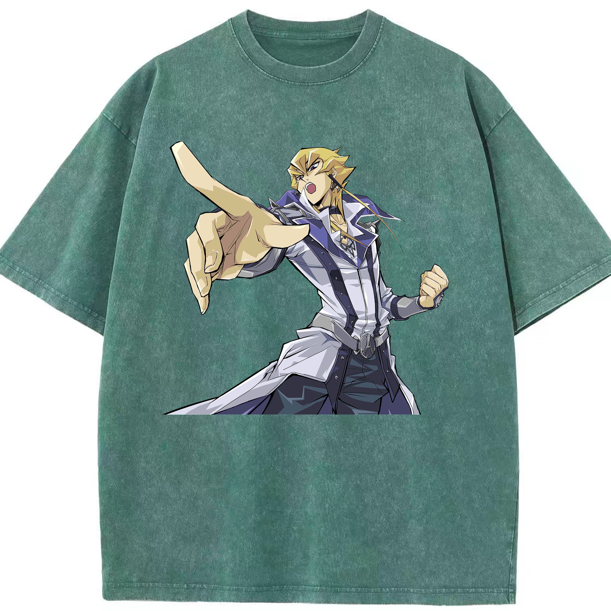 （画像用） 遊☆戯☆王 Yu-Gi-Oh! 綿100% ヴィンテージ風 半袖Tシャツ（フロントプリント）